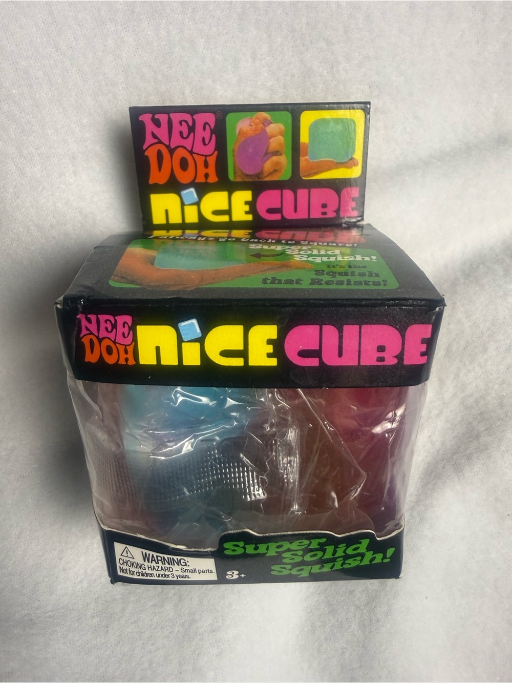 NeeDoh Nice Cube Rainbow Multicolor Squishy